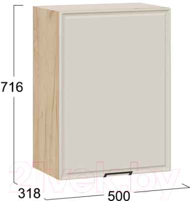 Шкаф навесной для кухни ТриЯ Белладжио 1В5 (дуб крафт золотой/софт панакота)