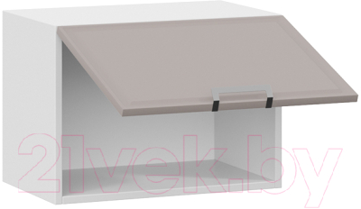 Шкаф под вытяжку ТриЯ Белладжио 1В5Г (белый/софт капучино)