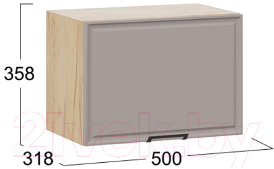 Шкаф под вытяжку ТриЯ Белладжио 1В5Г (дуб крафт золотой/софт капучино)