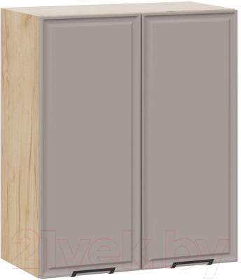 Шкаф навесной для кухни ТриЯ Белладжио 1В6 (дуб крафт золотой/софт капучино) - фото