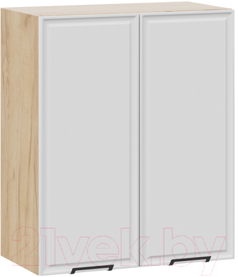 Шкаф навесной для кухни ТриЯ Белладжио 1В6 (дуб крафт золотой/фон белый) - фото