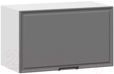 Шкаф под вытяжку ТриЯ Белладжио 1В6Г (белый/софт графит) - фото
