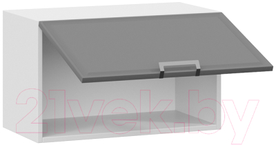 Шкаф под вытяжку ТриЯ Белладжио 1В6Г (белый/софт графит)