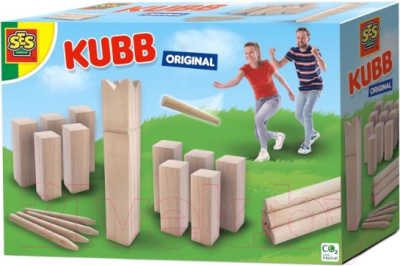 Набор для игры в городки SES Creative Kubb Original Выбить Викинга / 02299 - фото