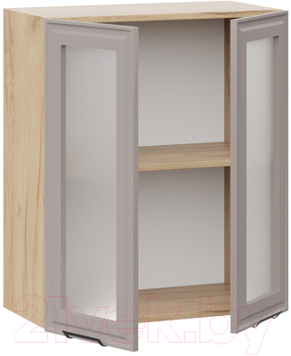 Шкаф навесной для кухни ТриЯ Белладжио 1В6С (дуб крафт золотой/софт капучино)