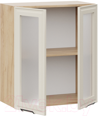 Шкаф навесной для кухни ТриЯ Белладжио 1В6С (дуб крафт золотой/софт панакота)