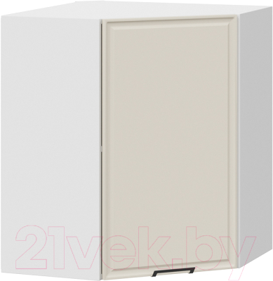 Шкаф навесной для кухни ТриЯ Белладжио 1В6У (белый/софт панакота) - фото
