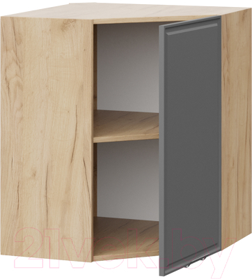 Шкаф навесной для кухни ТриЯ Белладжио 1В6У (дуб крафт золотой/софт графит)