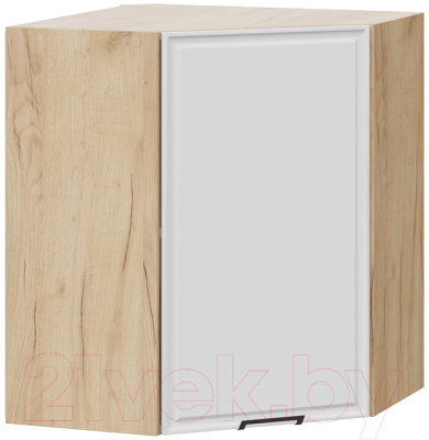 Шкаф навесной для кухни ТриЯ Белладжио 1В6У (дуб крафт золотой/фон белый) - фото