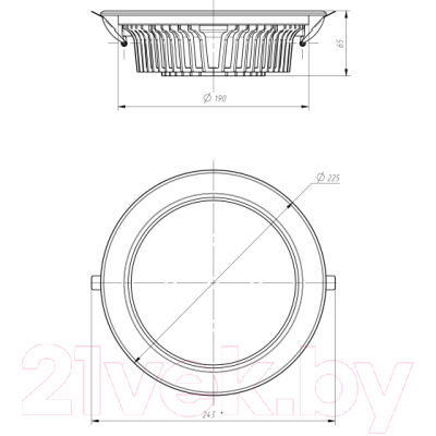 Точечный светильник ЭРА SDL-10-90-30K-W35 / Б0049701