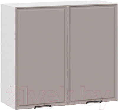 Шкаф навесной для кухни ТриЯ Белладжио 1В8 (белый/софт капучино) - фото