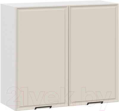 Шкаф навесной для кухни ТриЯ Белладжио 1В8 (белый/софт панакота) - фото