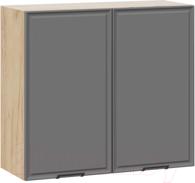 Шкаф навесной для кухни ТриЯ Белладжио 1В8 (дуб крафт золотой/софт графит) - фото