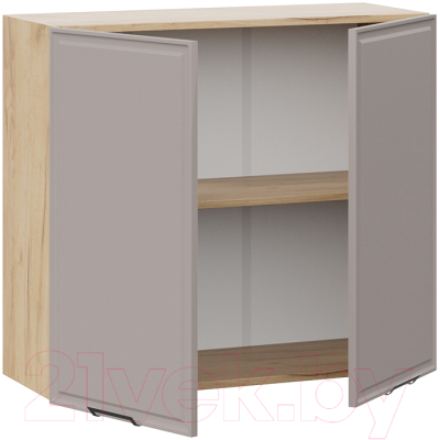 Шкаф навесной для кухни ТриЯ Белладжио 1В8 (дуб крафт золотой/софт капучино)