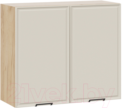 Шкаф навесной для кухни ТриЯ Белладжио 1В8 (дуб крафт золотой/софт панакота) - фото