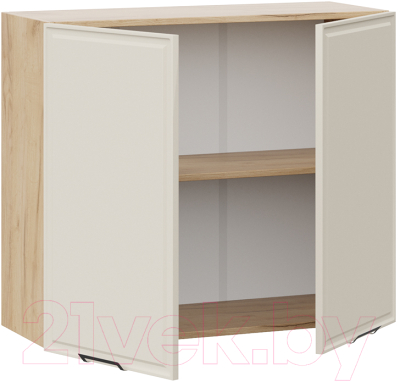 Шкаф навесной для кухни ТриЯ Белладжио 1В8 (дуб крафт золотой/софт панакота)