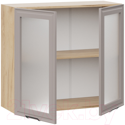 Шкаф навесной для кухни ТриЯ Белладжио 1В8С (дуб крафт золотой/софт капучино)