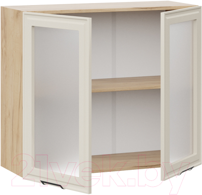 Шкаф навесной для кухни ТриЯ Белладжио 1В8С (дуб крафт золотой/софт панакота)