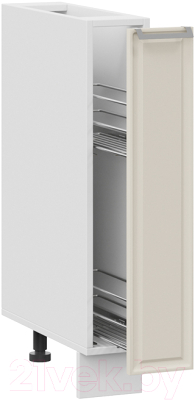 Шкаф карго ТриЯ Белладжио 1Н15К (белый/софт панакота)