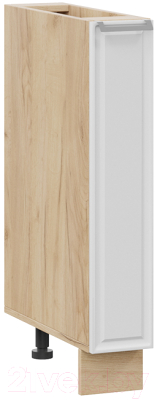 Шкаф карго ТриЯ Белладжио 1Н15К (дуб крафт золотой/фон белый) - фото