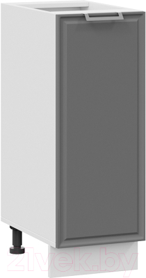 Шкаф-стол кухонный ТриЯ Белладжио 1Н3 (белый/софт графит) - фото