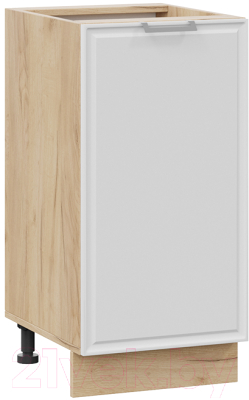 Шкаф-стол кухонный ТриЯ Белладжио 1Н4 (дуб крафт золотой/фон белый) - фото