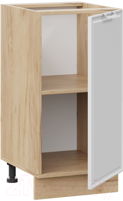 Шкаф-стол кухонный ТриЯ Белладжио 1Н4 (дуб крафт золотой/фон белый)