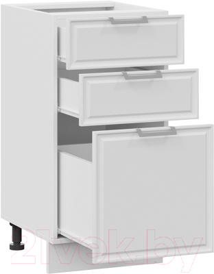 Шкаф-стол кухонный ТриЯ Белладжио 1Н4Я3 (белый/фон белый)