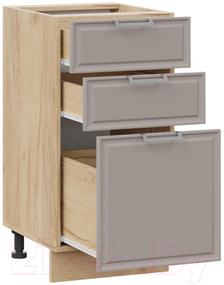 Шкаф-стол кухонный ТриЯ Белладжио 1Н4Я3 (дуб крафт золотой/софт капучино)