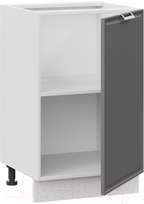 Шкаф-стол кухонный ТриЯ Белладжио 1Н5 (белый/софт графит)