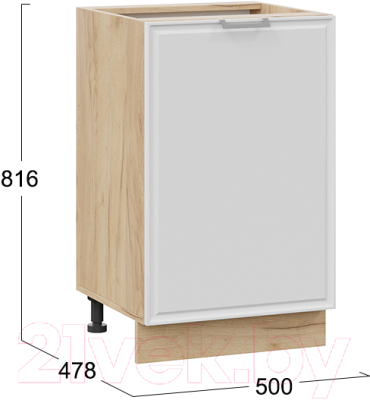 Шкаф-стол кухонный ТриЯ Белладжио 1Н5 (дуб крафт золотой/фон белый)