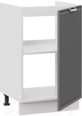 Шкаф под мойку ТриЯ Белладжио 1Н5М (белый/софт графит)