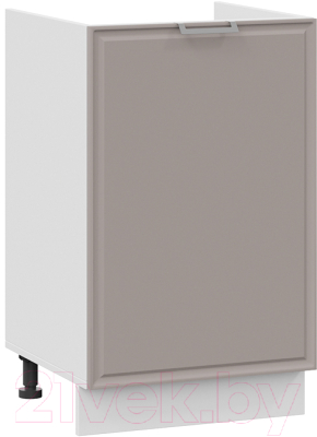 Шкаф под мойку ТриЯ Белладжио 1Н5М (белый/софт капучино) - фото