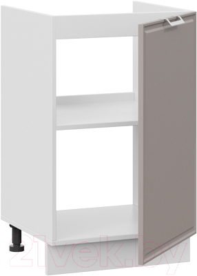 Шкаф под мойку ТриЯ Белладжио 1Н5М (белый/софт капучино)