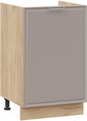 Шкаф под мойку ТриЯ Белладжио 1Н5М (дуб крафт золотой/софт капучино) - фото