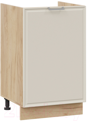 Шкаф под мойку ТриЯ Белладжио 1Н5М (дуб крафт золотой/софт панакота) - фото