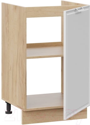 Шкаф под мойку ТриЯ Белладжио 1Н5М (дуб крафт золотой/фон белый)