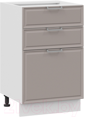 Шкаф-стол кухонный ТриЯ Белладжио 1Н5Я3 (белый/софт капучино) - фото