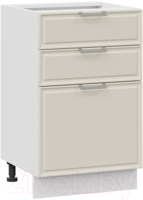 Шкаф-стол кухонный ТриЯ Белладжио 1Н5Я3 (белый/софт панакота) - фото