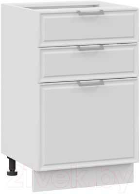 Шкаф-стол кухонный ТриЯ Белладжио 1Н5Я3 (белый/фон белый) - фото