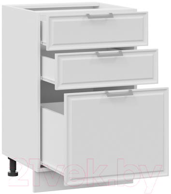 Шкаф-стол кухонный ТриЯ Белладжио 1Н5Я3 (белый/фон белый)