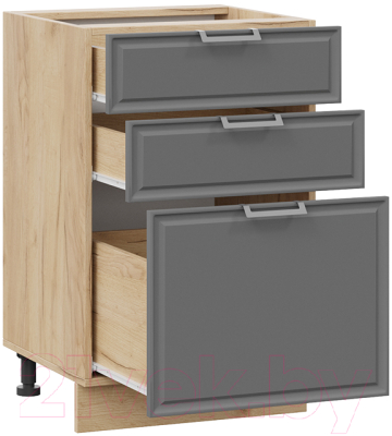 Шкаф-стол кухонный ТриЯ Белладжио 1Н5Я3 (дуб крафт золотой/софт графит)