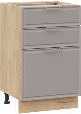 Шкаф-стол кухонный ТриЯ Белладжио 1Н5Я3 (дуб крафт золотой/софт капучино) - фото