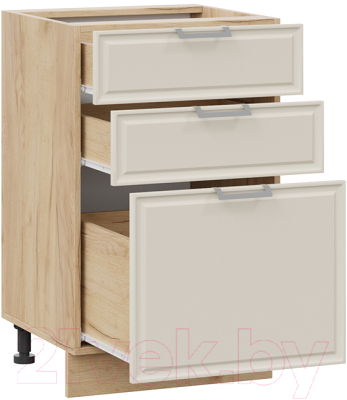 Шкаф-стол кухонный ТриЯ Белладжио 1Н5Я3 (дуб крафт золотой/софт панакота)