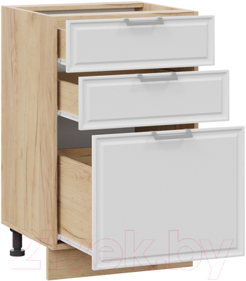 Шкаф-стол кухонный ТриЯ Белладжио 1Н5Я3 (дуб крафт золотой/фон белый)