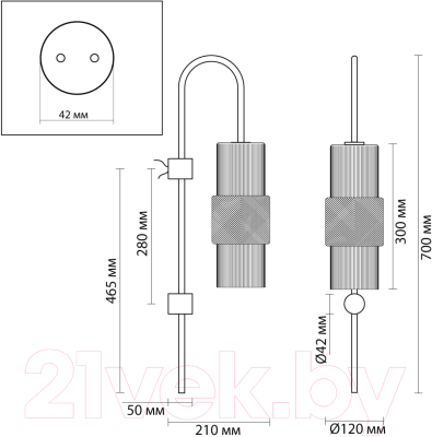 Бра Odeon Light Pimpa 5016/1W