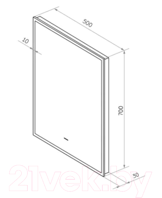 Зеркало Континент Amer Led 50x70