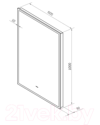 Зеркало Континент Amer Led 60x100