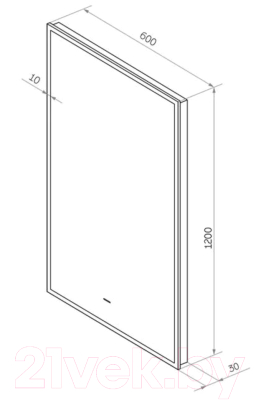 Зеркало Континент Amer Led 60x120
