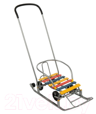 Санки детские GalaXy Мишутка Универсал 1 (серебристый) - фото